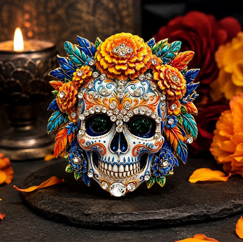 Vintage halloween skull mask - halloween,