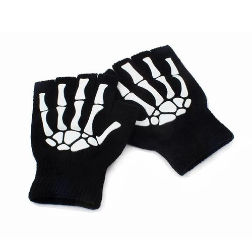 Skeleton skull half finger - skeleton,